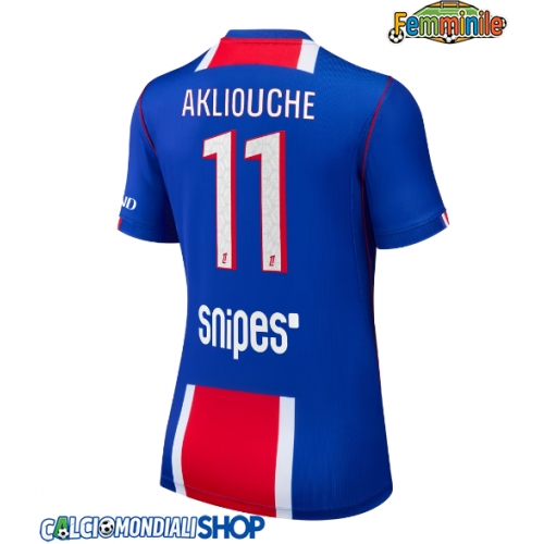 Maglie da calcio Paris Saint-Germain Maghnes Akliouche #11 Prima Maglia Femminile 2026-27 Manica Corta